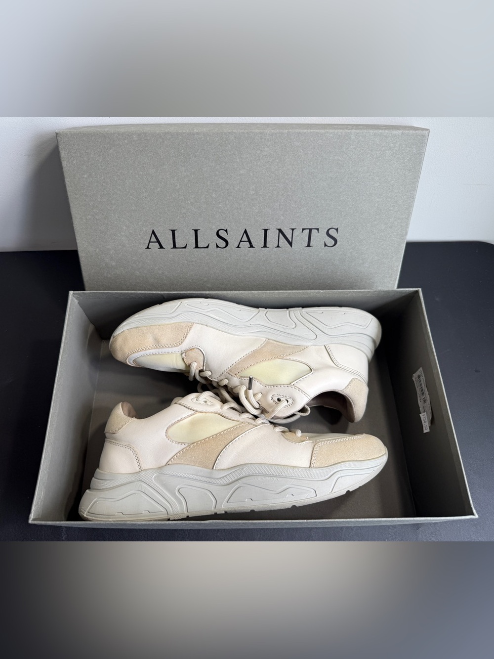 AllSaints VERGE RUNNER Leather Shoe - Picture 16 of 16